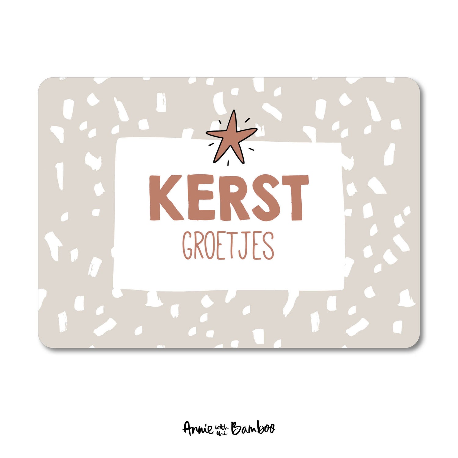 Kerstkaart - Kerstgroetjes (sale)