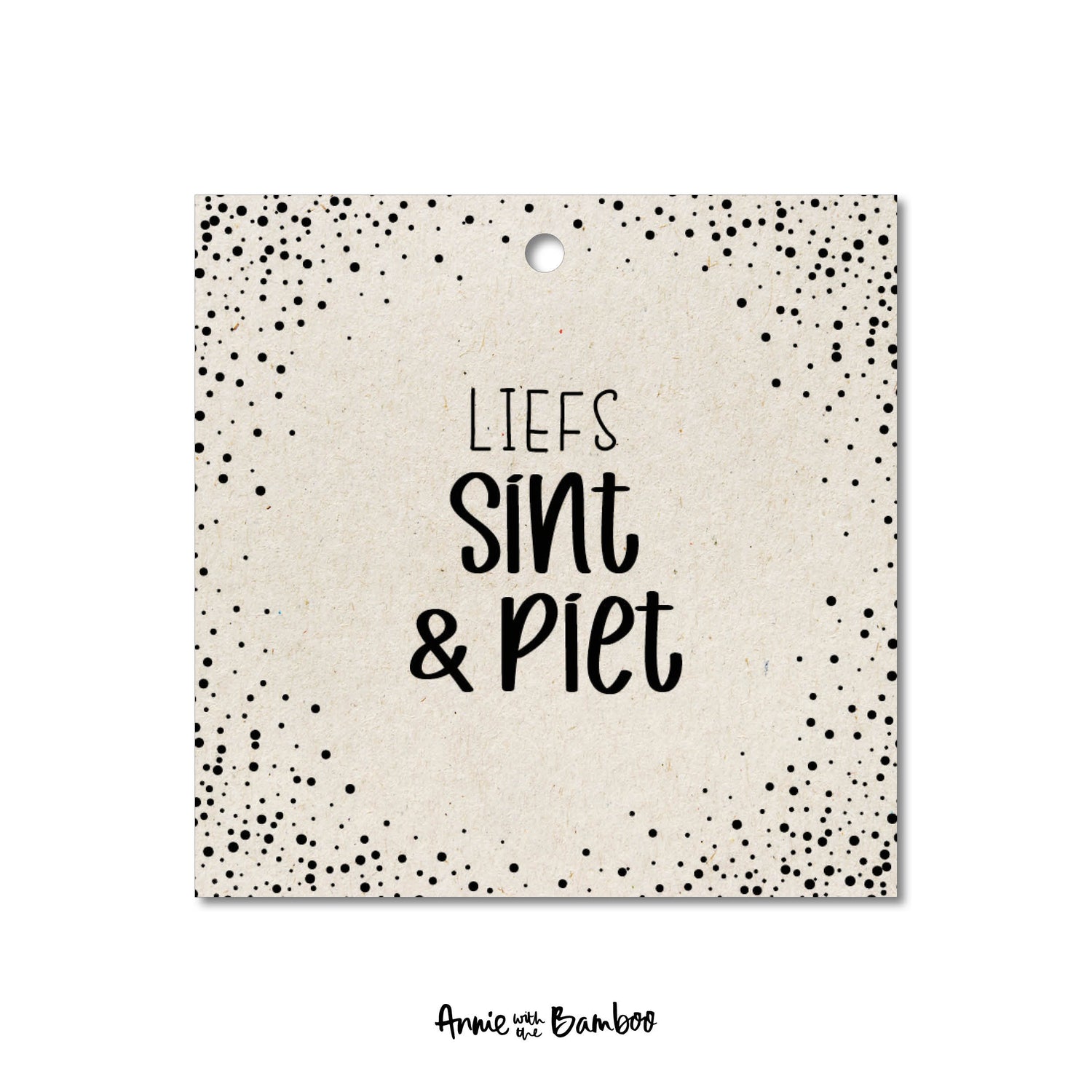 Cadeaulabel - Liefs sint &amp; piet (sale)