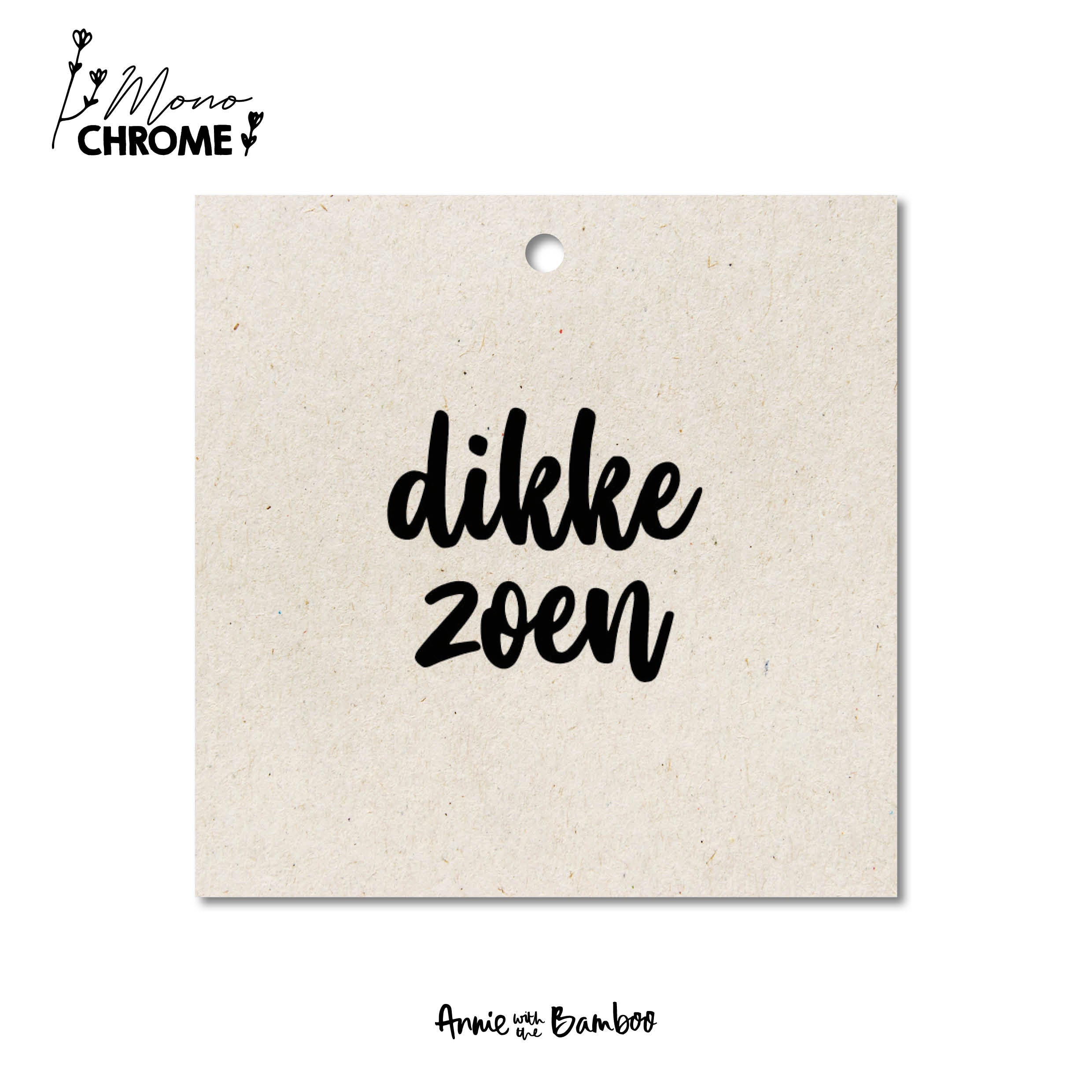 Cadeaulabel - Dikke zoen