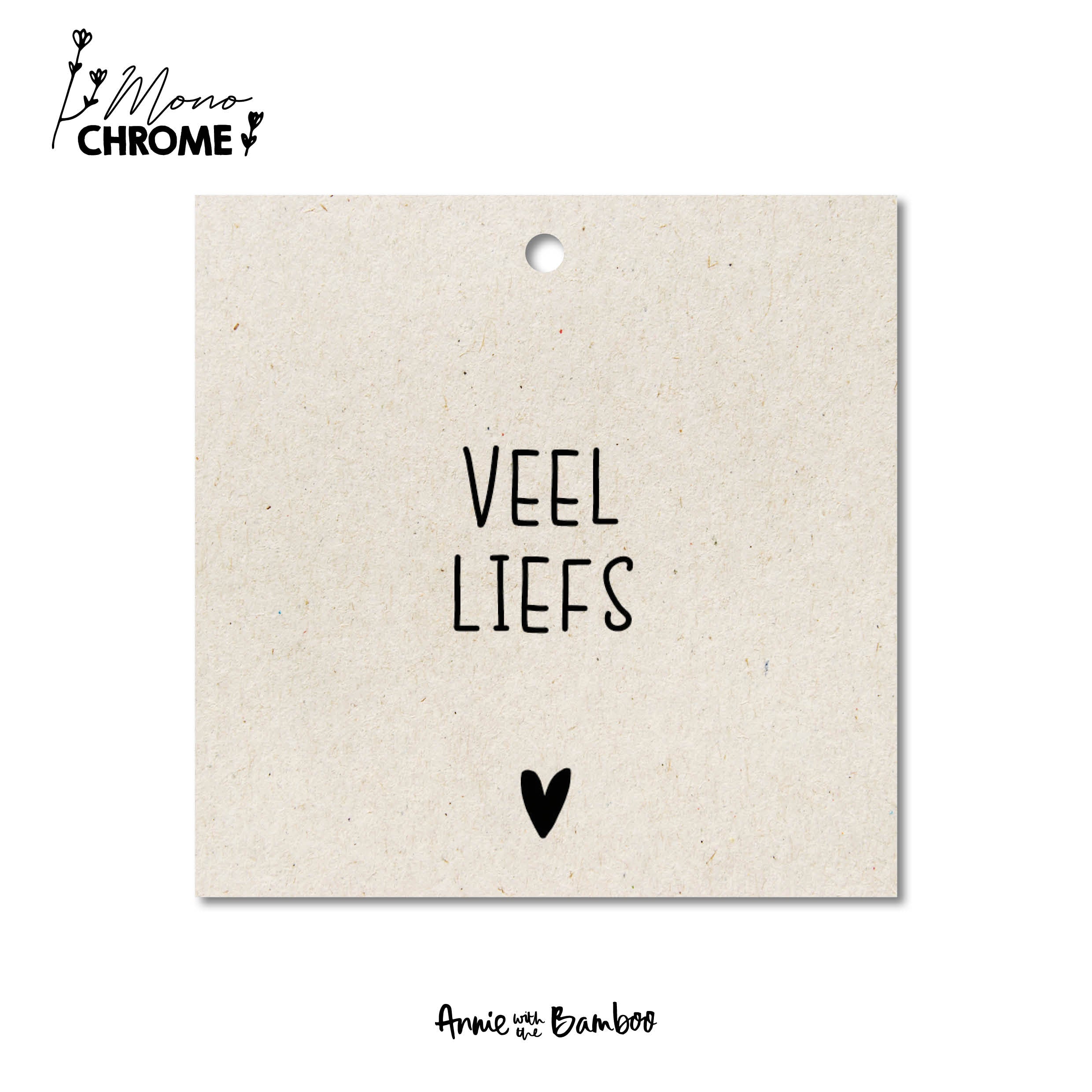 Cadeaulabel - Veel liefs