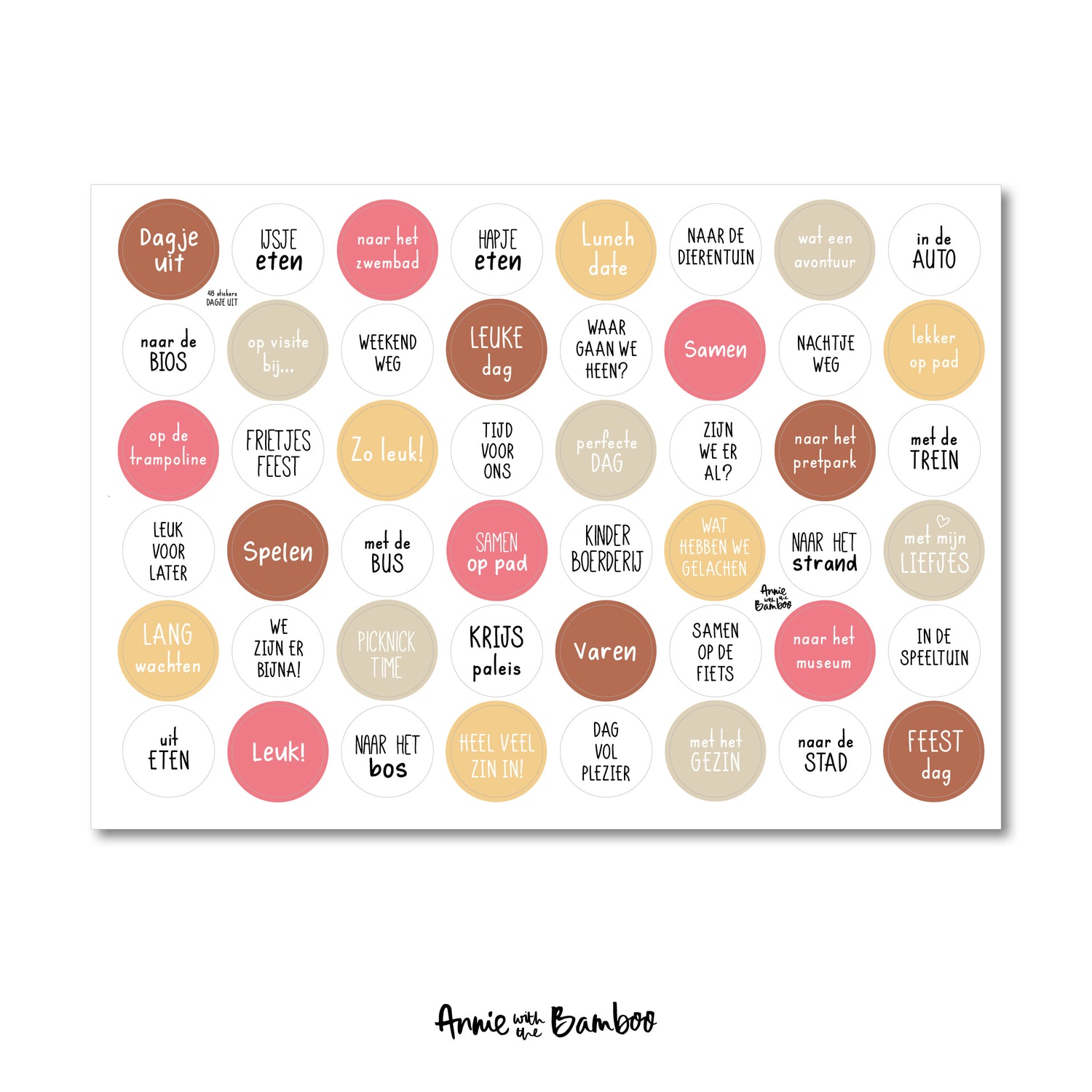 Stickervel - Dagjes uit