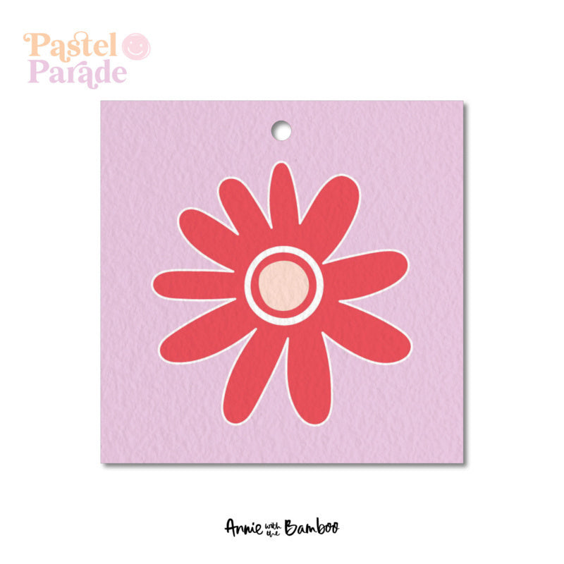 Cadeaulabel - Bloem (Pastel Parade)