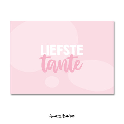 Ansichtkaart - Liefste tante