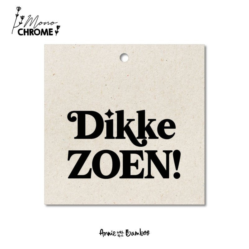 Cadeaulabel - Dikke ZOEN!