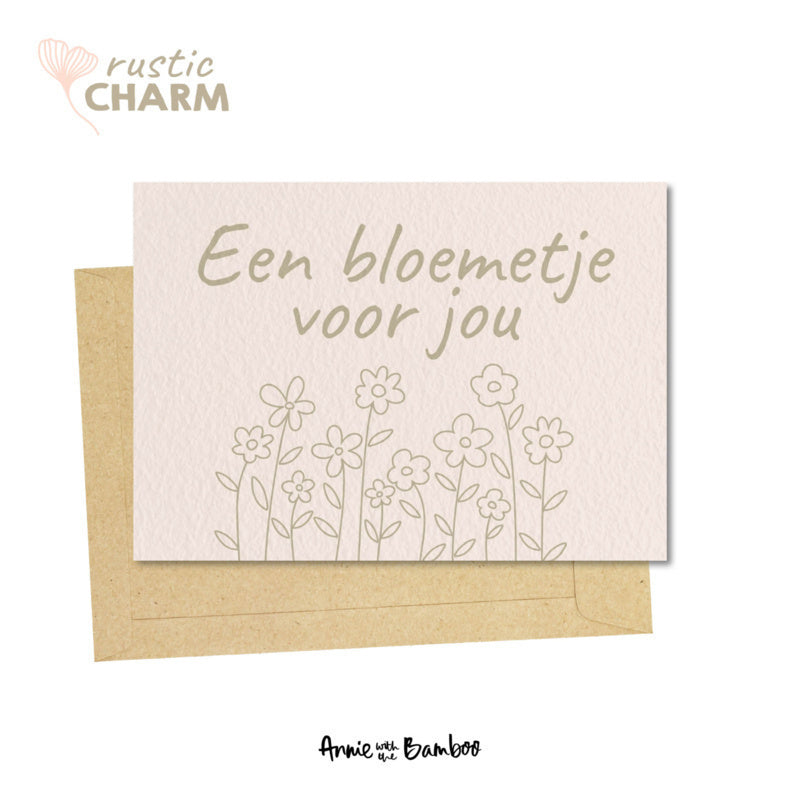 Ansichtkaart - Een bloemetje voor jou