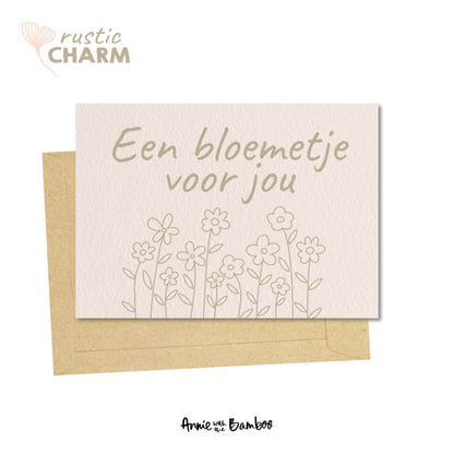 Ansichtkaart - Een bloemetje voor jou