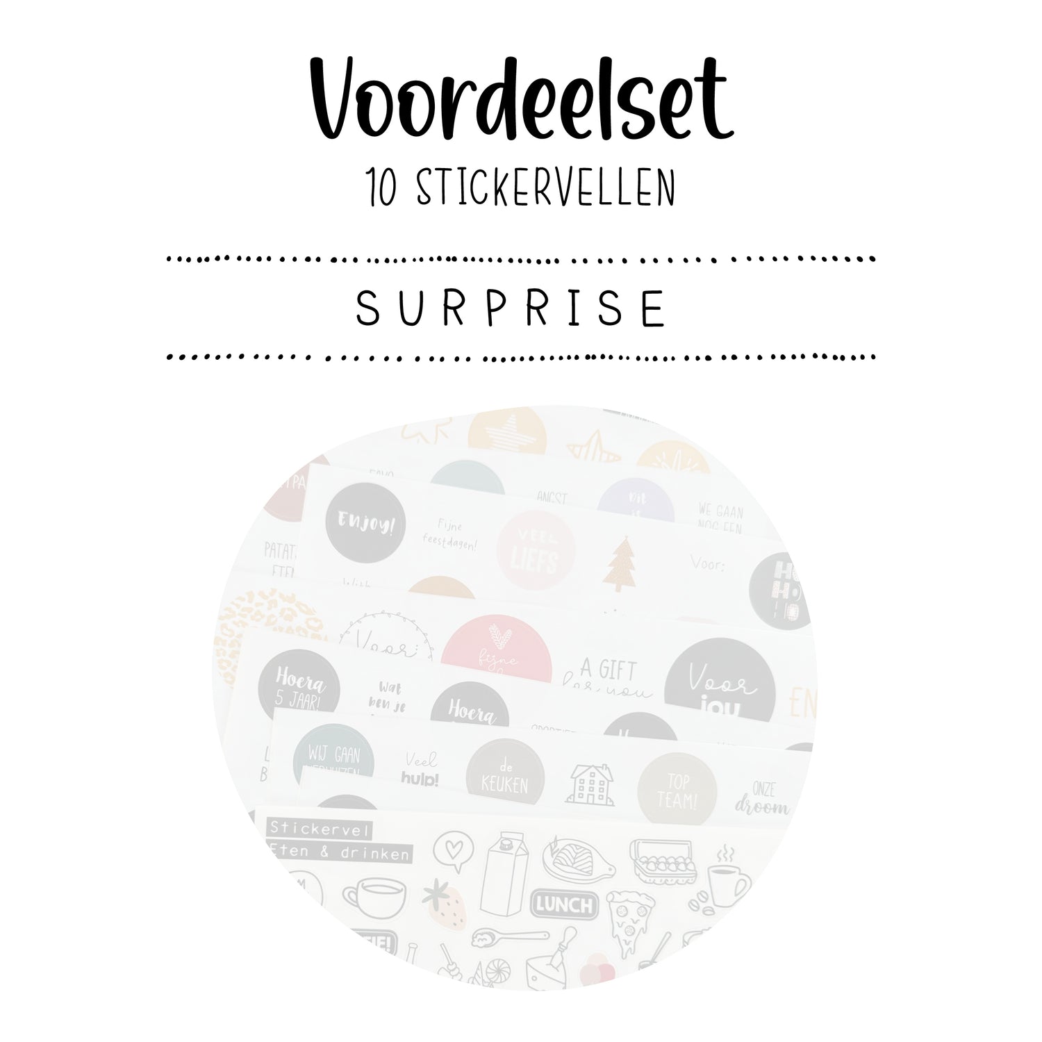 Stickervel voordeelset - SURPRISE